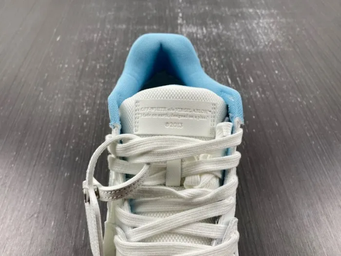 OFF-WHITE Out Of Office OOO Low Tops White Iridescent Blue