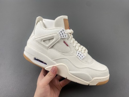 Jordan 4 Retro Levi's White