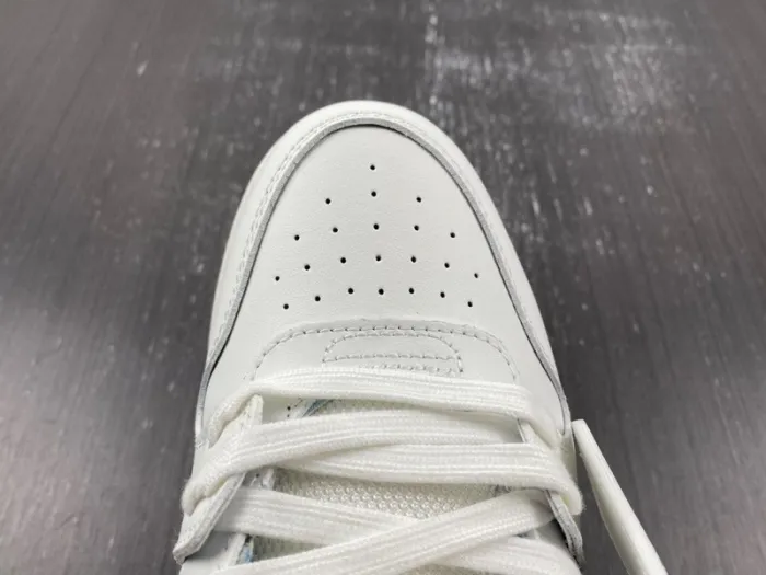 OFF-WHITE Out Of Office OOO Low Tops White Iridescent Blue