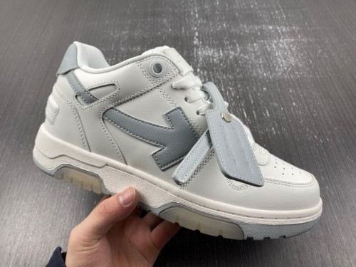 OFF-WHITE Out Of Office OOO Low Tops White Grey 2021