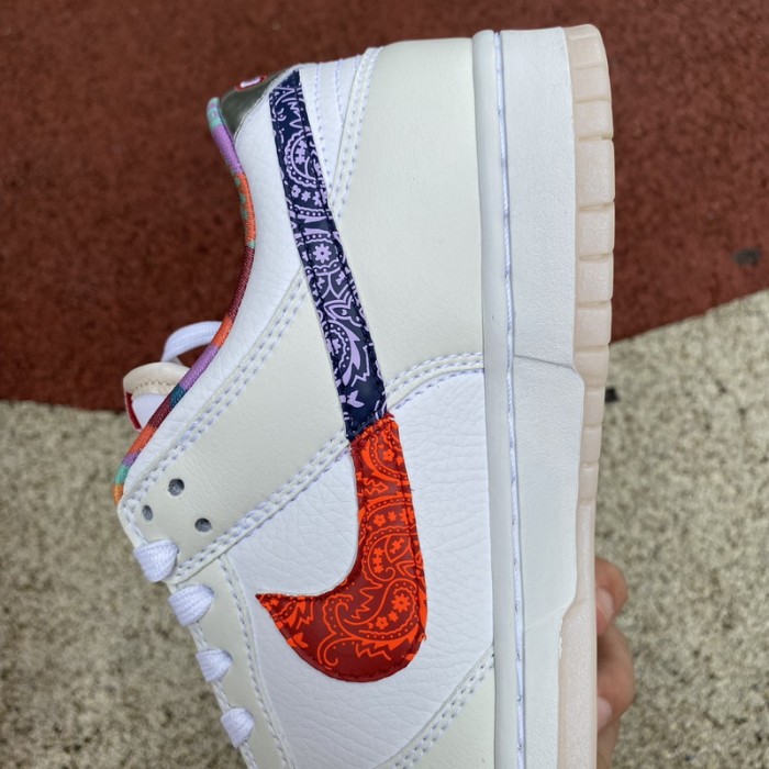 Nike Dunk Low White Multi-Color Paisley
