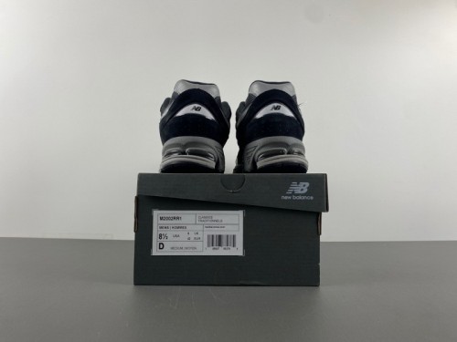 New Balance 2002R Black Dark Grey White