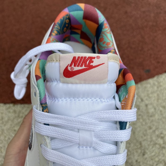 Nike Dunk Low White Multi-Color Paisley