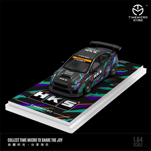 1:64 速霸路 翼豹 WRX-STI HKS與馬丁尼模擬合金汽車模型