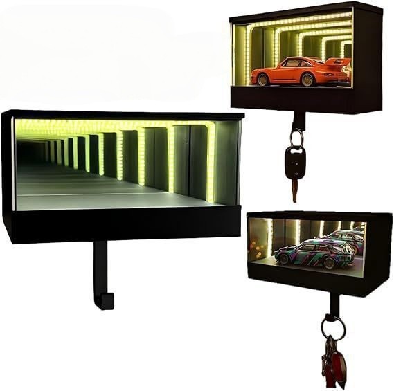 Infinity LED Garage Key Holder縱深鏡面車庫鑰匙掛架