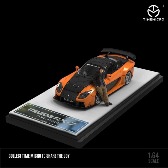 1:64馬自達RX-7 Veilside玩命關頭模擬合金汽車模型