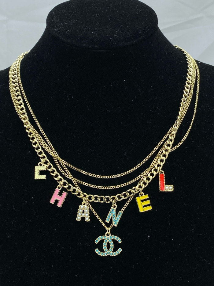 Multilayered Crystal Necklace LP167
