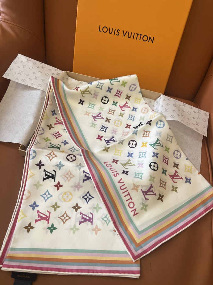 Monogram Square Silk Scarf LP291