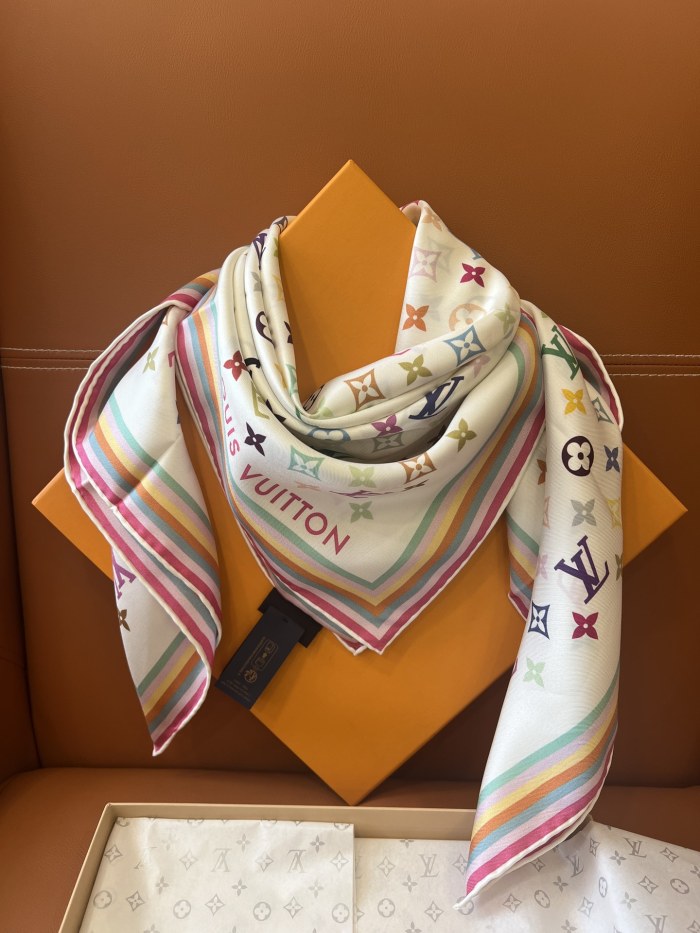 Monogram Square Silk Scarf LP291
