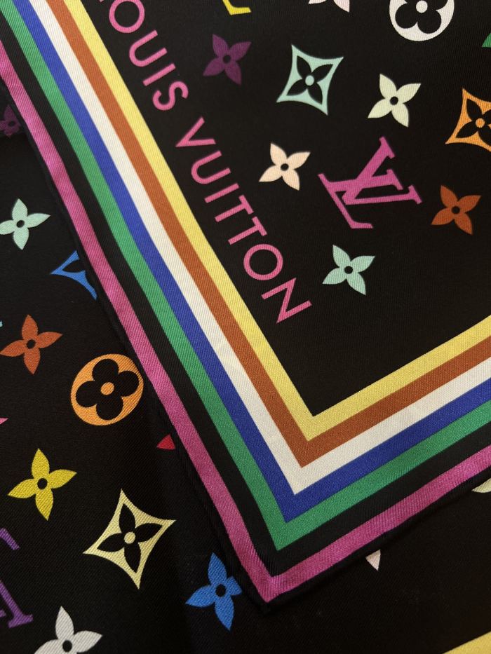 Monogram Square Silk Scarf LP291