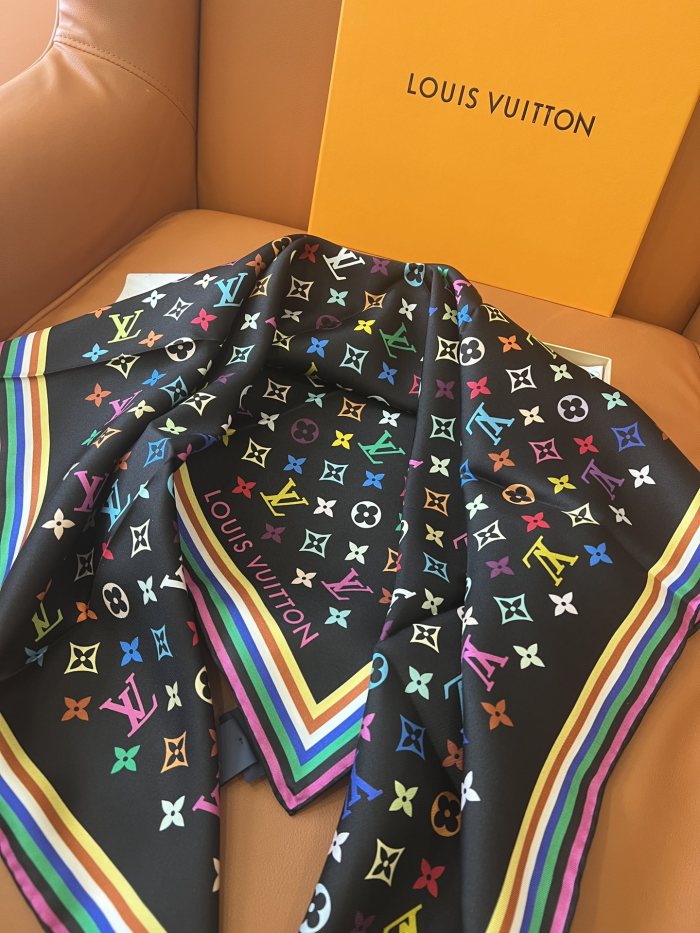 Monogram Square Silk Scarf LP291