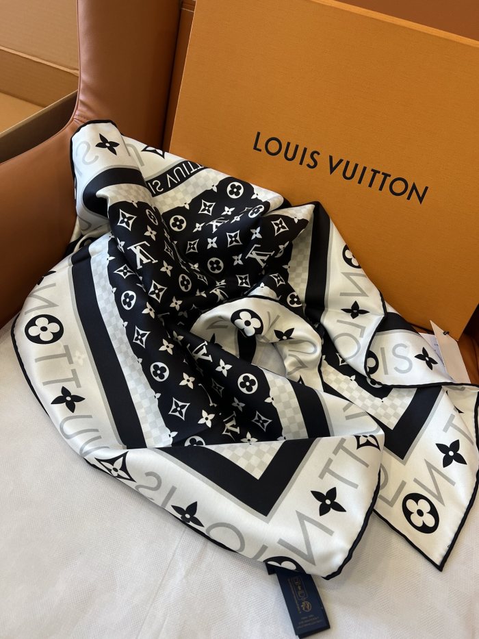Monogram Square Silk Scarf LP292