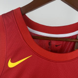 2018-19 Indiana Pacers HALIBURTON #0 Red Retro Top Quality Hot Pressing NBA Jersey