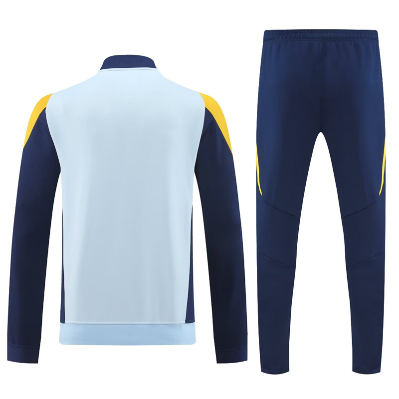 24-25  Real Madrid Light blue Jacket Tracksuit suit