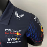 2023 F1 Red Bull Royal Blue Polo Racing Suit
