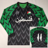 24-25 Palestina FC Black Green Long Sleeve Soccer Jersey
