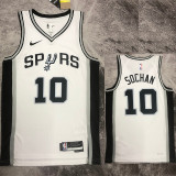 22-23 SA Spurs SOCHAN #10 White Top Quality Hot Pressing NBA Jersey