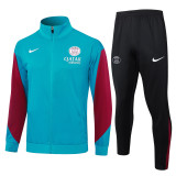 Mens PSG Jacket + Pants Training Suit Lake Blue 2024/25