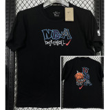 T241 NBA Black High Quality Casual T-Shirt