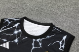 24-25 Real Madrid Black white Vest Short traning suit