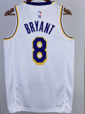 22-23 LAKERS BRYANT #8 White Top Quality Hot Pressing NBA Jersey