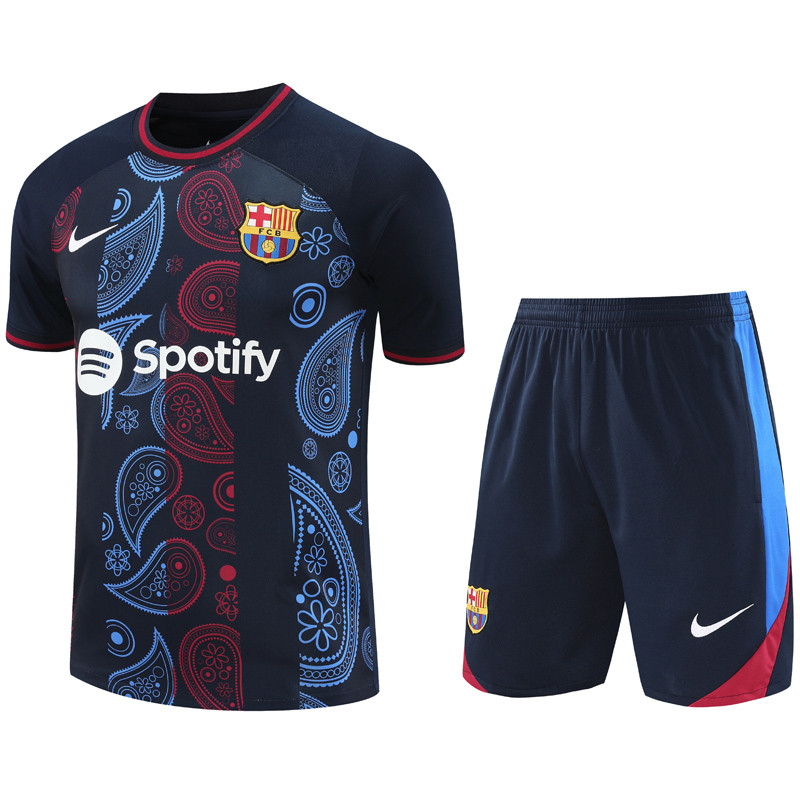 24-25 Mens Barcelona Black Training Short Suit