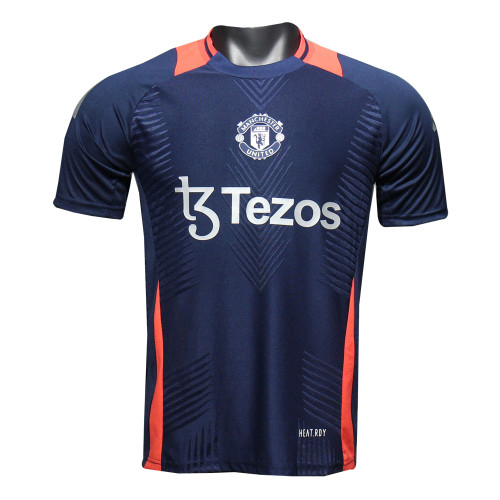 Mens Manchester United Pre-Match Navy Authentic Jersey 2024/25 - Match