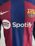 23-24 Mens  Barcelona  Home Player Version Soccer Jersey