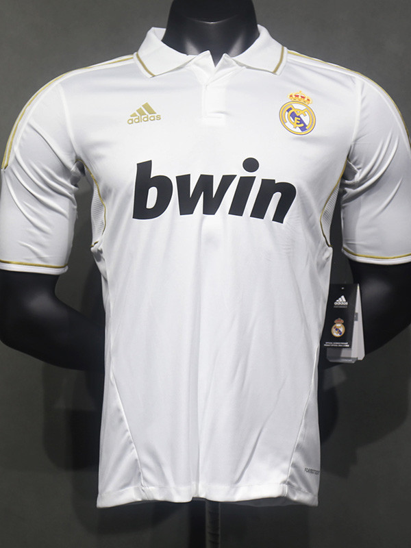 2011-2012 Real Madrid Home Player Version  Retro Soccer Jersey