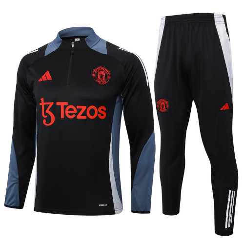 Mens Manchester United Training Suit Black 2024/25