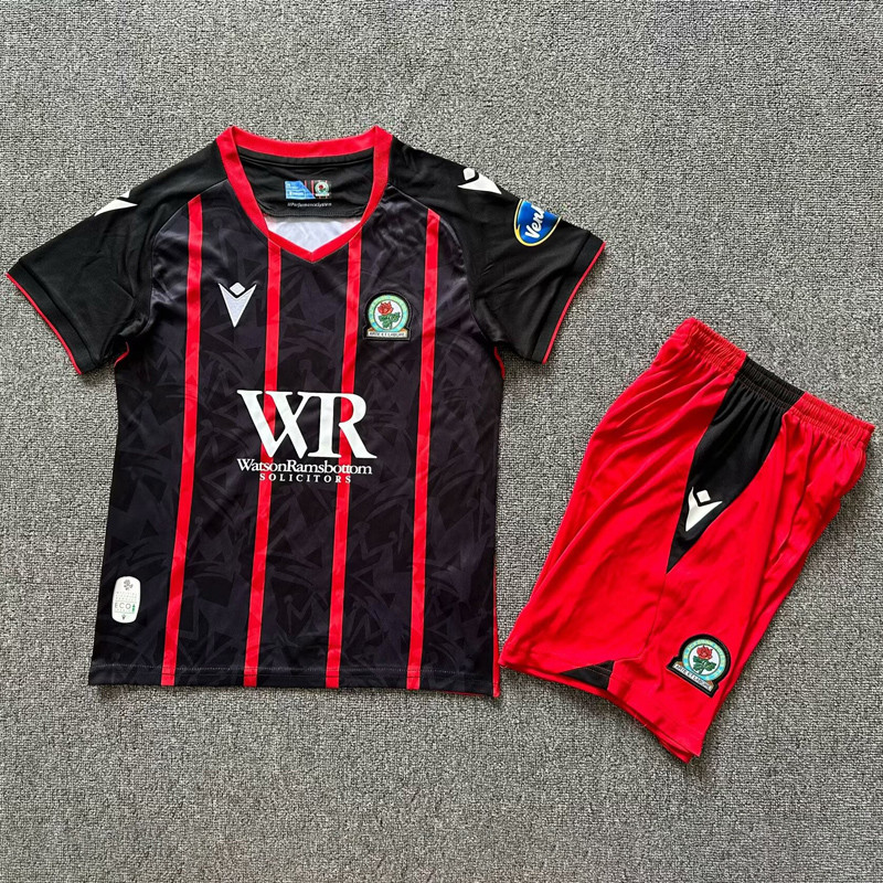 24-25 Blackburn Away Kids Soccer Jersey