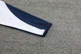24-25 Real Madrid  White Half Pull Tracksuit