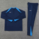 2024 NK Royal Blue Half Pull Tracksuit #812(半拉链)