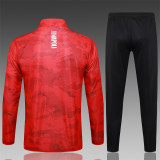 Kids Napoli Jacket + Pants Training Suit Red 2024/25