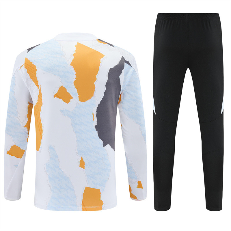 Mens Real Madrid Training Suit Camouflage White 2024/25