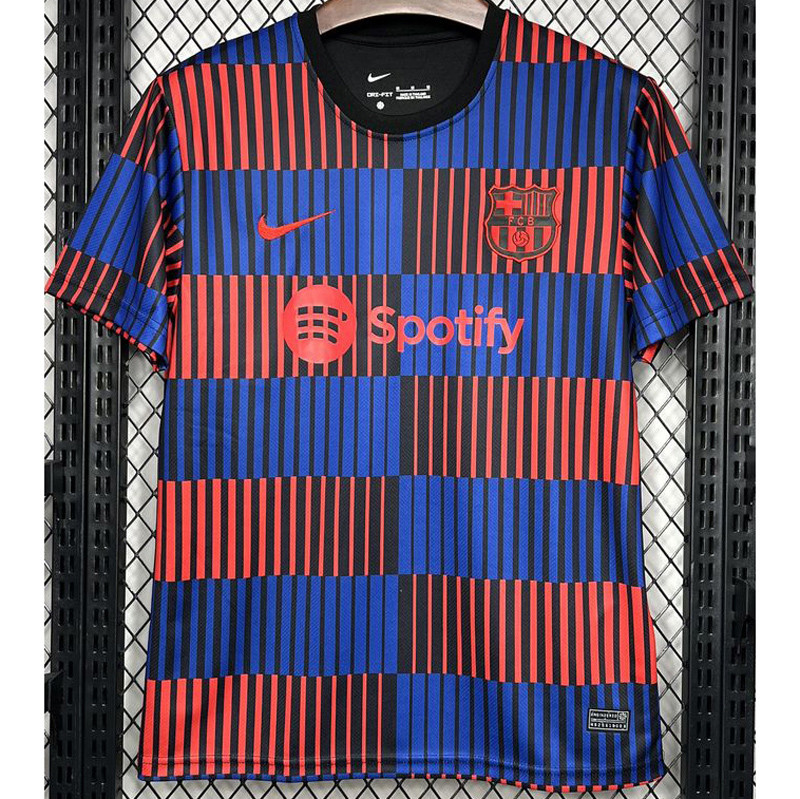 24-25 Mens Barcelona Red Blue Training shirts