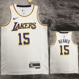 22-23 LAKERS REAVES #15 White Top Quality Hot Pressing NBA Jersey