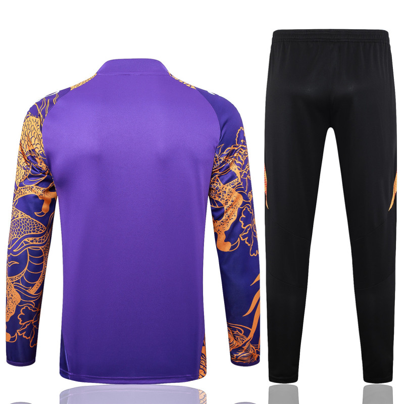 Mens Real Madrid Training Suit Purple Dragon 2024/25