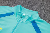 2024 JOM Light blue Half Pull Tracksuit