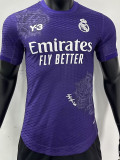 23-24  Real Madrid Y-3 Purple Player Version Soccer Jersey