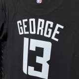 T263 Clippers GEORGE #13 Black High Quality Casual T-Shirt