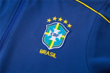 Mens Brazil Jacket + Pants Training Suit Blue 2025