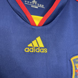 2010 Spain Away Royal Blue Retro Soccer Jersey