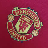 2005-2006 Man Utd Home Long sleeve Retro soccer jersey