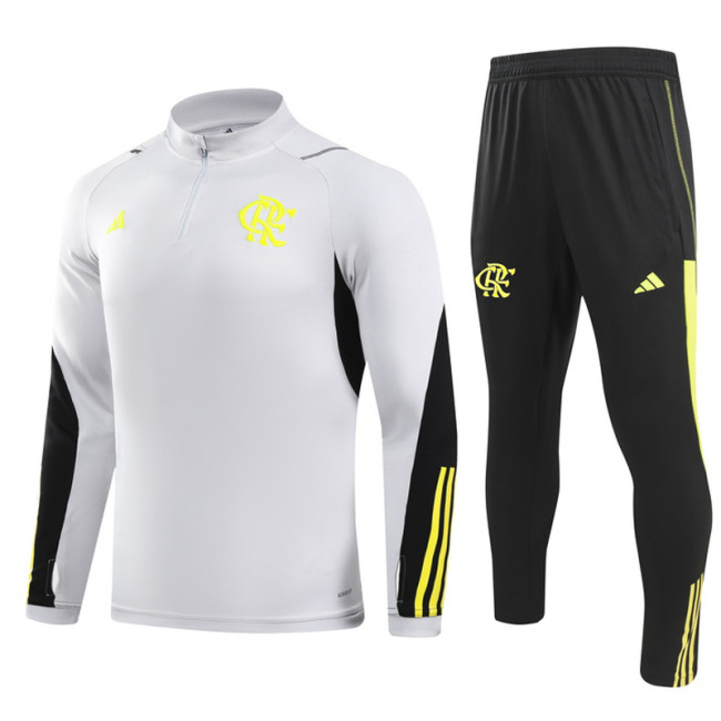 24-25 Flamengo Grey Half Pull Tracksuit