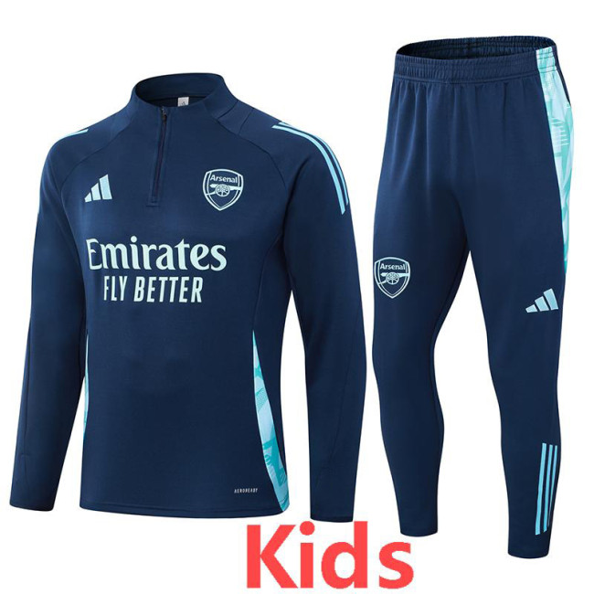 24-25 ARS Royal blue Kids Half Pull Tracksuit