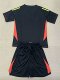 24-25 Real Madrid  Black GoalKeeper Kids Soccer Jersey