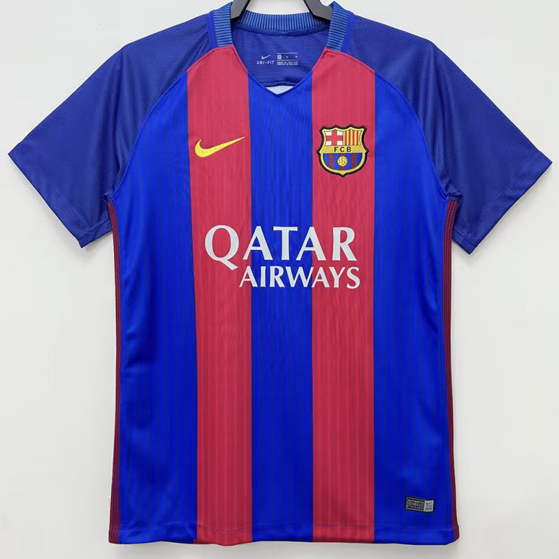 2016-2017 Mens Barcelona Home Retro Soccer Jersey