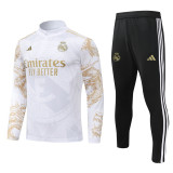 24-25 Real Madrid  White Half Pull Special Edition