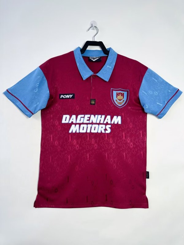 Mens West Ham United Retro Home Jersey 1995/97